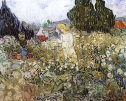 Vincent Van Gogh Mlle.Gachet in Her Garden at Auvers-sur-Oise oil painting picture